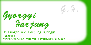 gyorgyi harjung business card